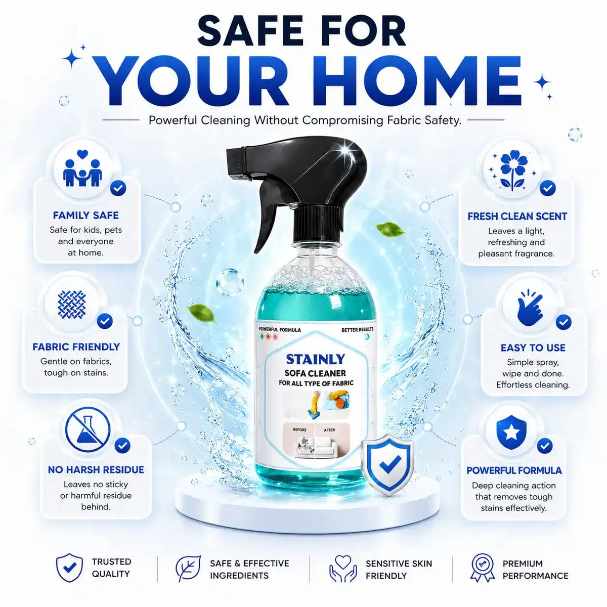 Sofa Cleaner Spray in Pakistan - Fabric Stain Remover for Sofa & Carpet | Stainly