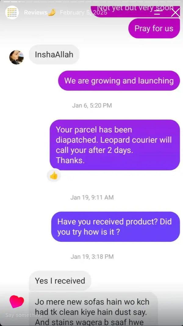 Customer review 1